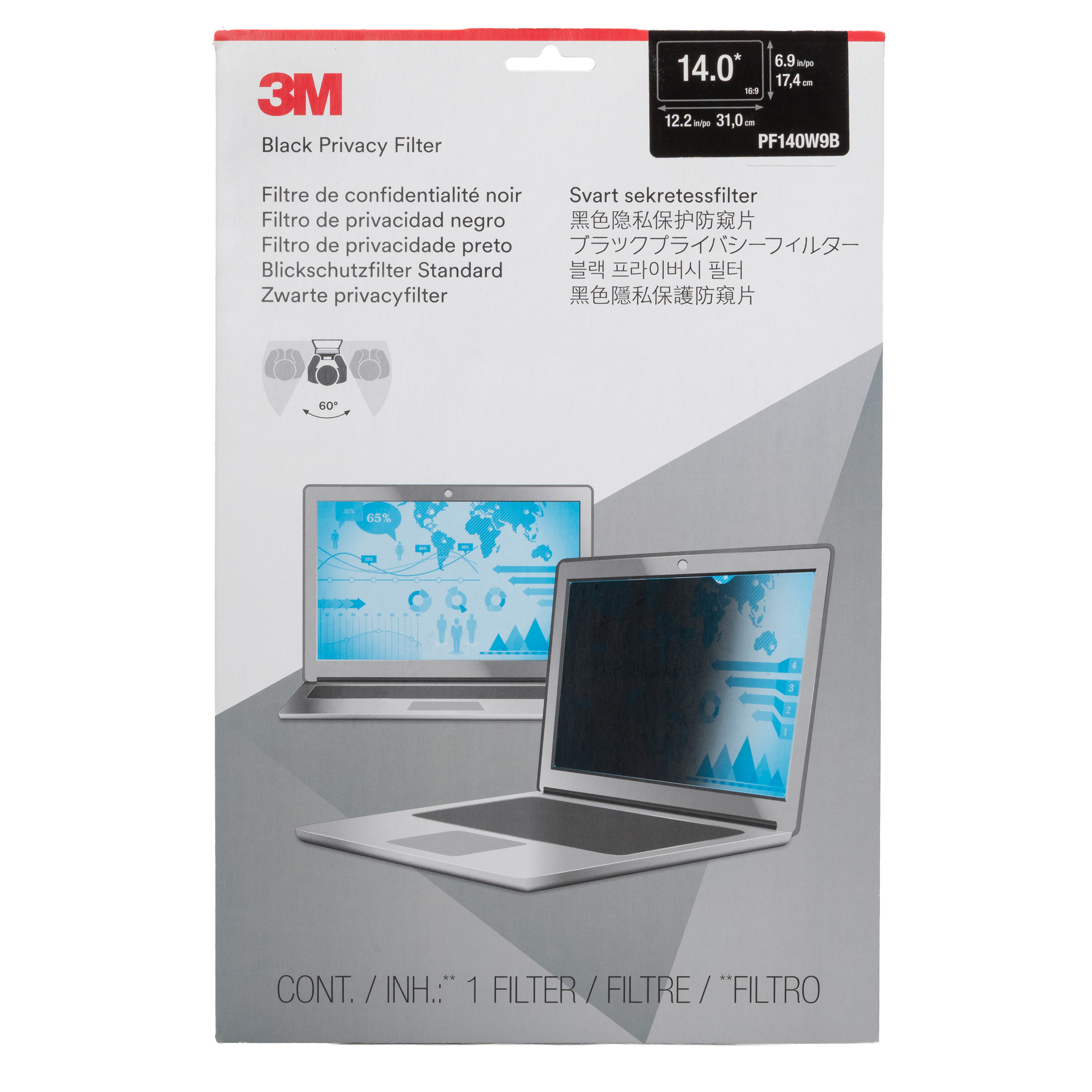Diverse Privacy Filter für 14 Zoll Laptops