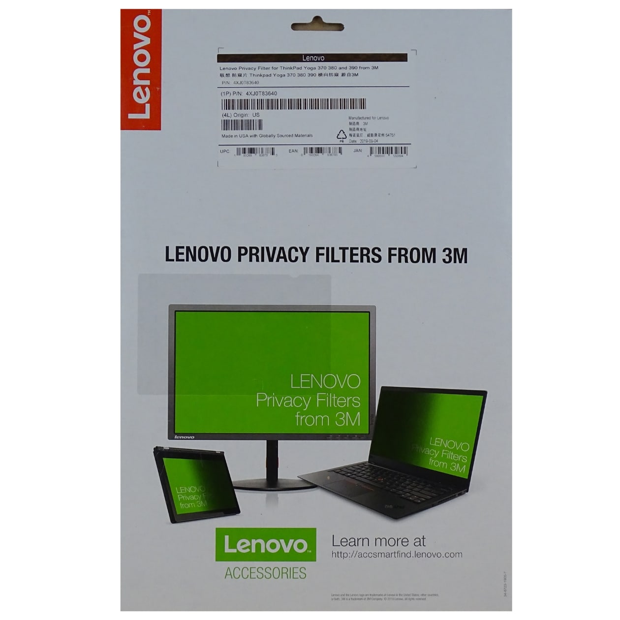 Lenovo Privacy Filter from 3M für ThinkPad Yoga 370, 380, 390