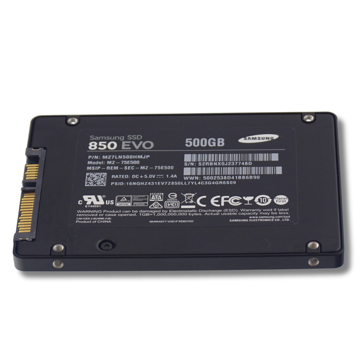 2.5" SATA SSD 500 GB Interne Festplatte