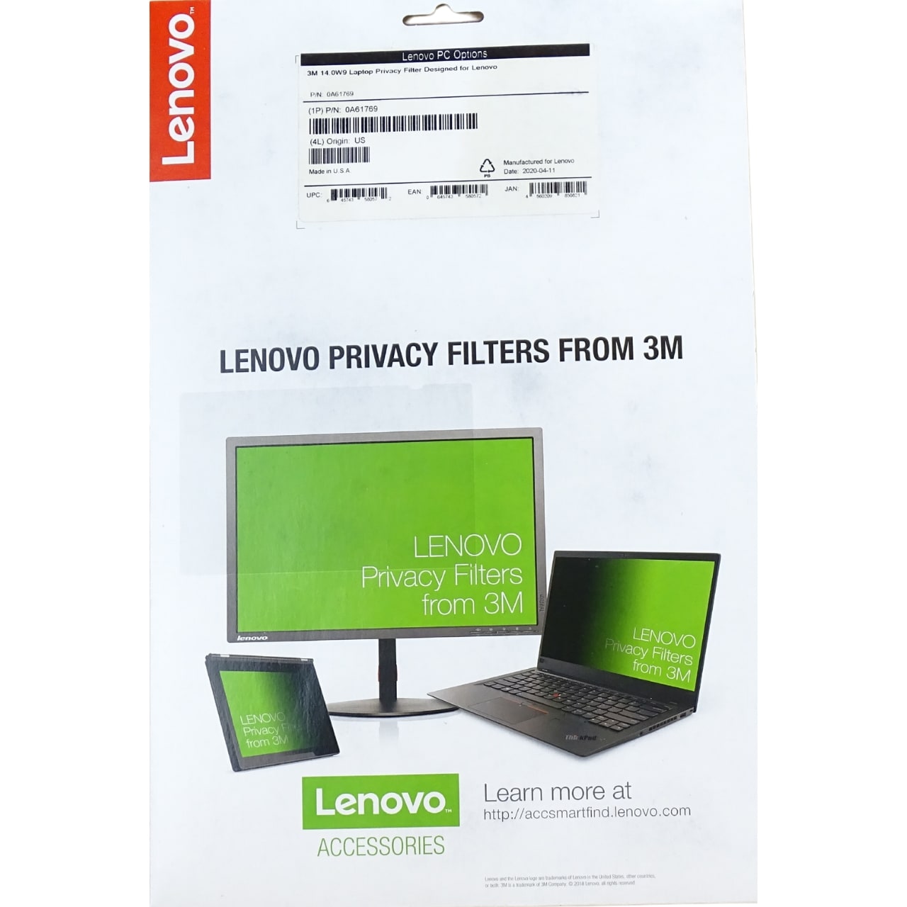 Lenovo Privacy Filter from 3M - 14"