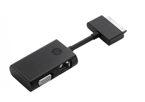HP Dock Connector für Ethernet/VGA Adapter - Schwarz - Gebraucht - Sehr gut