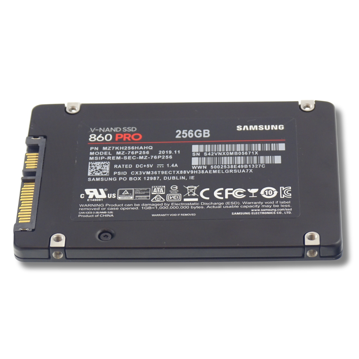 2.5" SATA SSD 256 GB Interne Festplatte