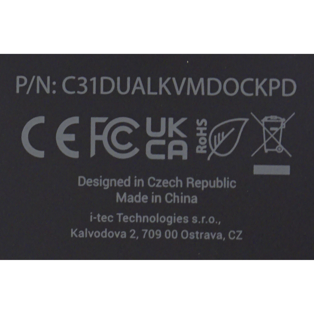 I-Tec USB-C KVM Dual Display Docking Station - C31DUALKVMDOCKPD