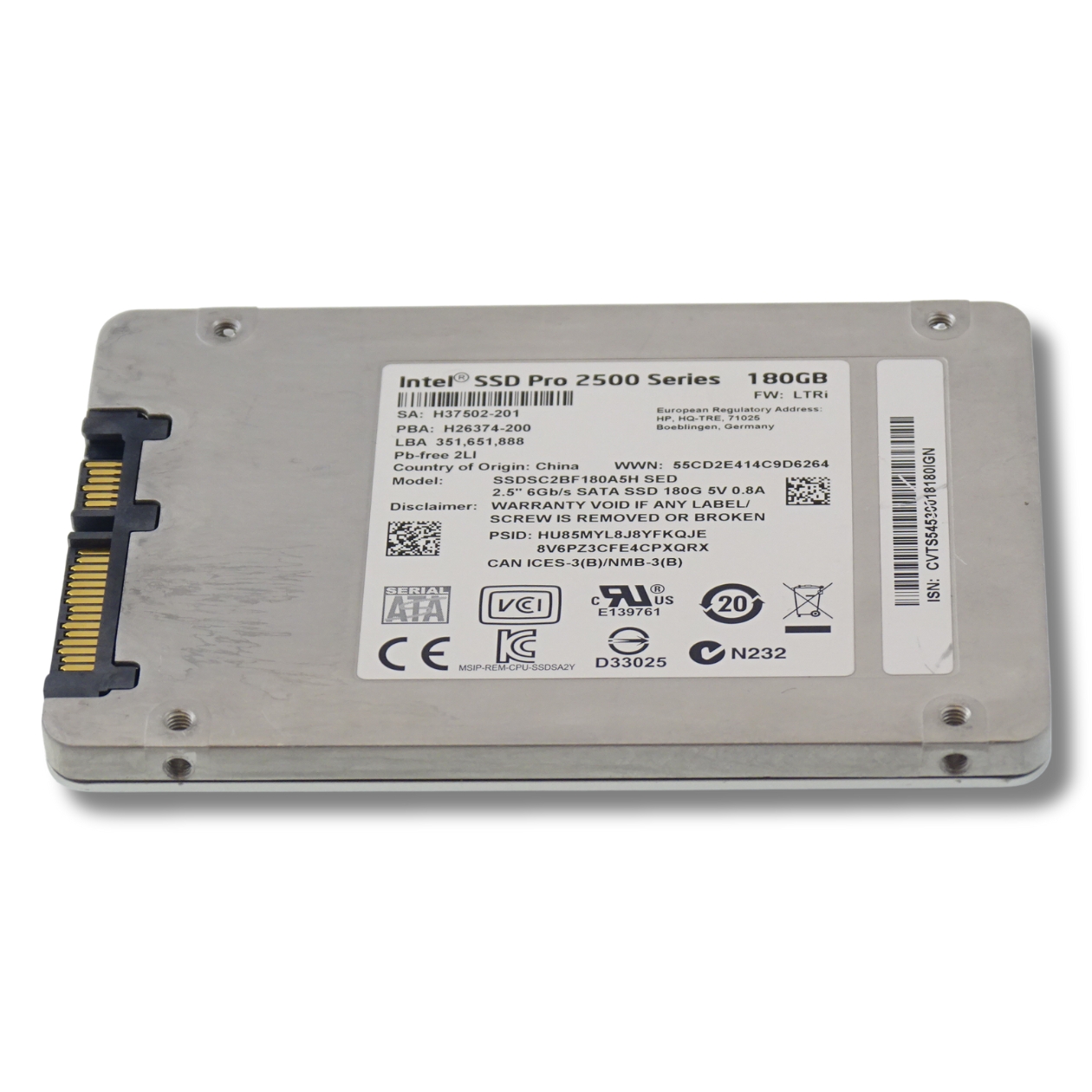 2.5" SATA SSD 180 GB Interne Festplatte