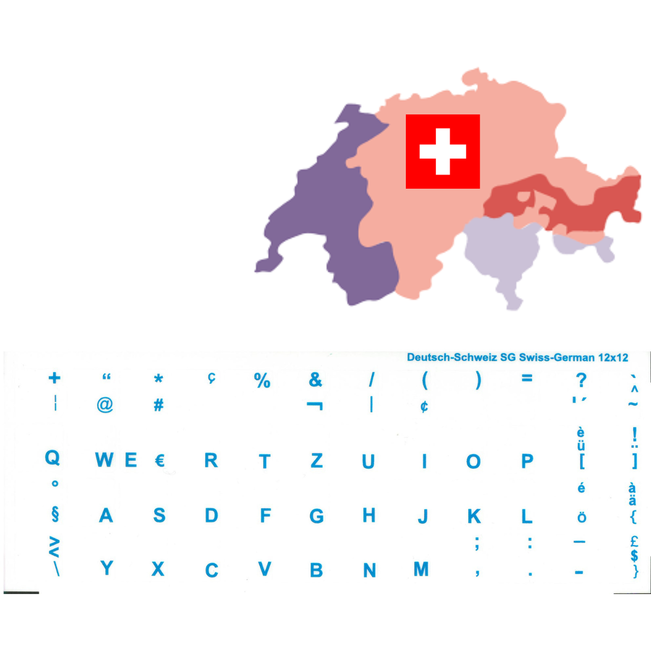 Tastaturaufkleber Schweizer Layout